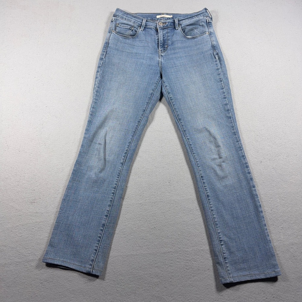 Levis 505 Straight Jeans Women Size‎ 6 Straight Light Wash Blue Denim Minimalist
